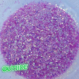 UV Sun Activated Glitter Shapes -1mm, 2mm or 3mm Dots - Pink/Lavender