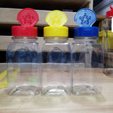 9.5oz PET Rectangular Glitter Shaker with Multiple Lid Options