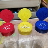 9.5oz PET Rectangular Glitter Shaker with Multiple Lid Options