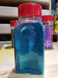 9.5oz PET Rectangular Glitter Shaker with Multiple Lid Options