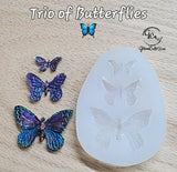 Trio of Butterflies Mold