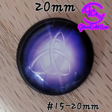 Wiccan Pentagram Art Cabochons 20mm