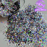 .062 with 1mm Dots Glitter Mix - Silver  - NEW!!!!