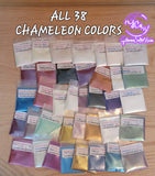 3g Sample Chameleon Pigment Powders - All 38 Colors- SAVE $12.50!!