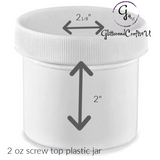 Clear Jars for powders & glitter