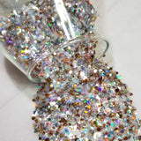 .015, .040, .062, .094 Hex & Diamond Ultra Premium Iridescent & Holographic Polyester Glitter Mix - Angel's Gold