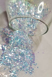 .015 - .040 Hex & Diamond Ultra Premium Iridescent Polyester Glitter Mix - Diamond Obsession