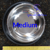 Pet Dishes - Stainless Steel Pet Bowls with Rubber Ring