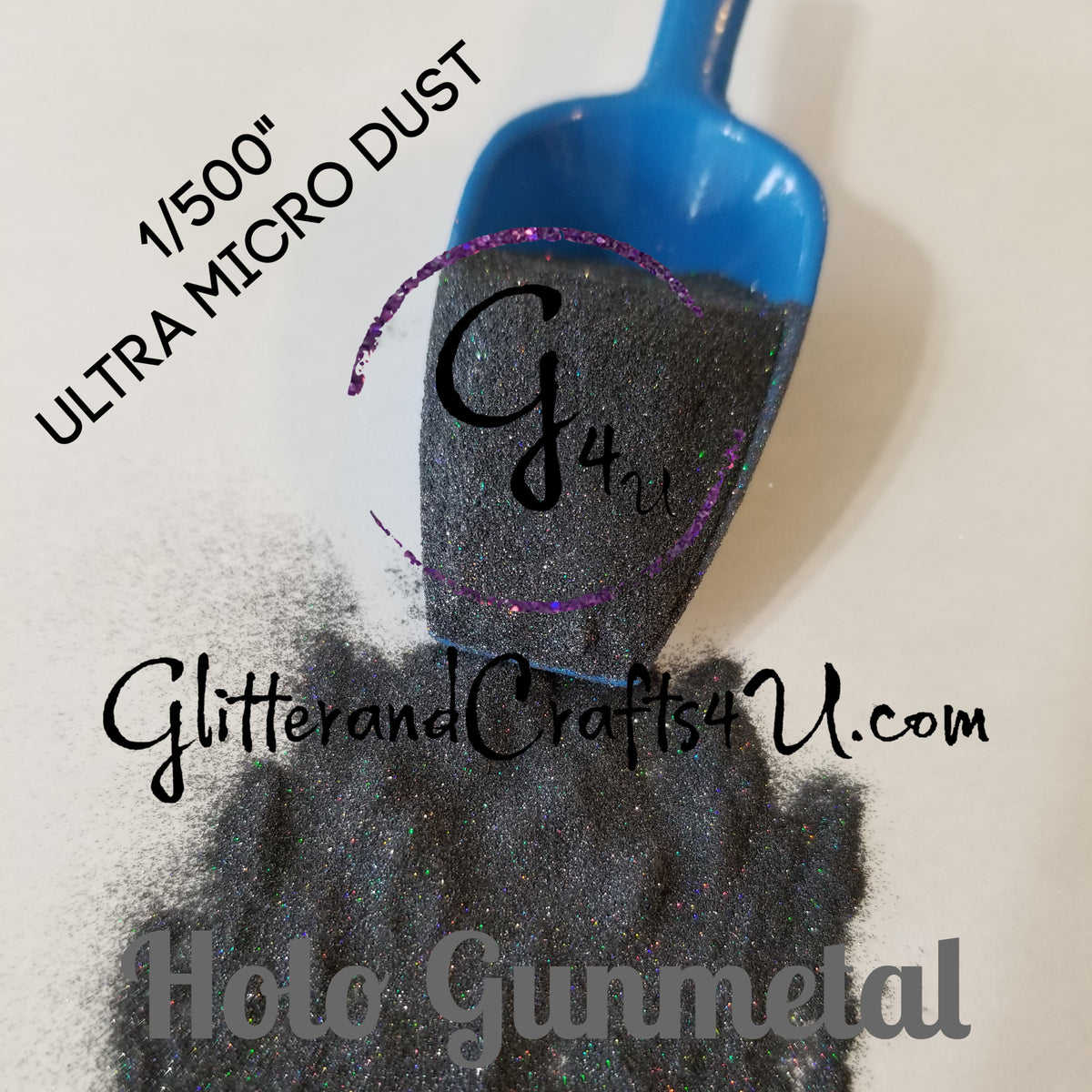 Glitter and Crafts 4U .008 Ultra Premium Polyester Glitter - Holographic Black