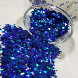 Holo Sapphire Blue Chunky