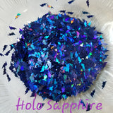 Lightning Bolt Glitter Shapes - Sizes & Style may vary