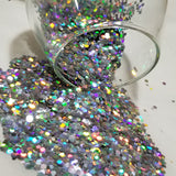 Holo Laser Silver Chunky