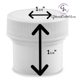 Clear Jars for powders & glitter