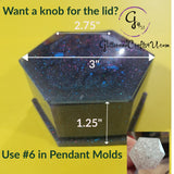 2 Piece Hexagon Trinket Box Mold