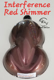 Mica Pigment Powder -  Shimmer Series - Interference Red Shimmer