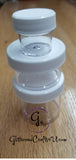 Clear Jars for powders & glitter