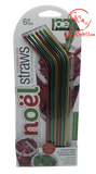 Joie Noel Stainless Steel Straw 6pk with cleaning brush