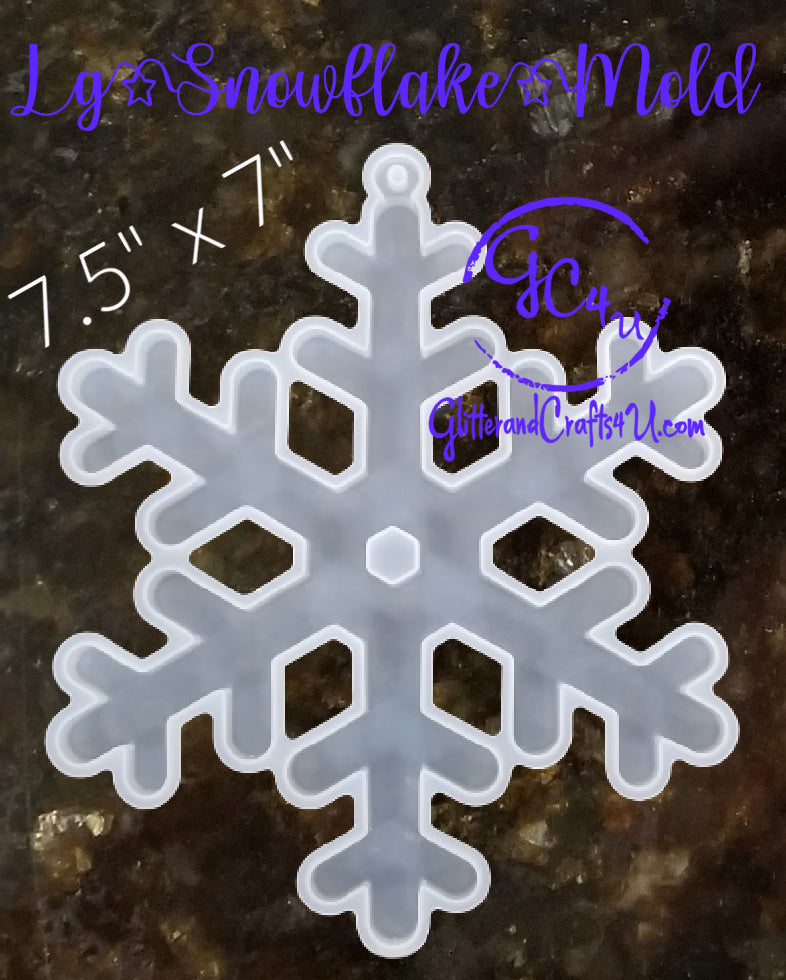 Large Snowflake Ornament Mold – Glitter and Crafts 4U