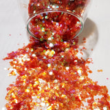 .094 & .062 Hex Ultra Premium Iridescent Chunky Polyester Glitter Mix - Marmalade Jamz