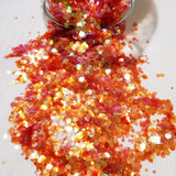 .094 & .062 Hex Ultra Premium Iridescent Chunky Polyester Glitter Mix - Marmalade Jamz