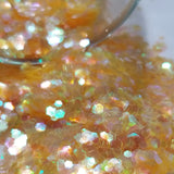 .094 & .062 Hex Ultra Premium Chunky Color Shift Polyester Glitter - Morning Sunshine