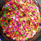 .094 & .062 Hex Ultra Premium Chunky Polyester Glitter Neon Confetti Mix