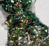.040 Hex & Diamond Ultra Premium Fine Color Shift Iridescent Polyester Glitter Mix - Noble