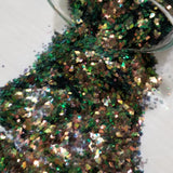 .040 Hex & Diamond Ultra Premium Fine Color Shift Iridescent Polyester Glitter Mix - Noble