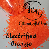 .094 & .062 Hex Ultra Premium FL Polyester Glitter Mix - Electrified Orange