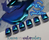 Super Chameleon Hyper Shift Pearl Pigment Powders - Raven