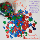 Holiday Shapes Polyester Glitter- Santa's Wonderland