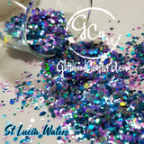 .094 & .062 Hex Ultra Premium Chunky Polyester Glitter Mix - St Lucia Waters