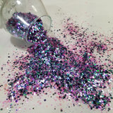 .040, .062, .094 Hex & Diamond Ultra Premium Iridescent & Holographic Polyester Glitter Mix - SuperNova