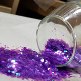 .094 & .062 Hex Ultra Premium Chunky Polyester Glitter - Amethyst Blast