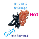 Thermochromic Pigment Powder - Heat Activated - Dark Blue to Orange