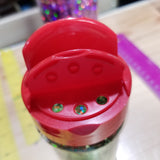 9.5oz PET Rectangular Glitter Shaker with Multiple Lid Options