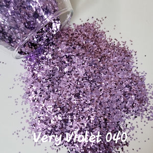.040" Hex Ultra Premium Metallic Glitter-Very Violet  040