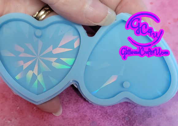 Holographic Heart Earring or Pendant Mold