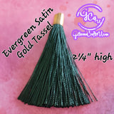 Satin Tassels - Assorted Colors -  Add them to your Keychains! 2 per pack