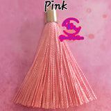Satin Tassels - Assorted Colors -  Add them to your Keychains! 2per pack