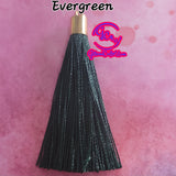Satin Tassels - Assorted Colors -  Add them to your Keychains! 2per pack