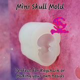 Mini Skull Keychain or Bead Mold