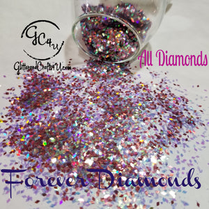 1/8" Diamond Color Shift Polyester Glitter -Forever Diamonds - All Diamonds