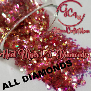 ALL Color Shifting 1/8" Diamonds Polyester Glitter -Heat Miser - All Diamonds