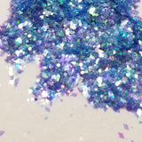 .040 Hex & Diamond Ultra Premium Iridescent Polyester Glitter Mix - Marigot Bay
