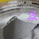 Ultra Premium Micro Dust Polyester High Sparkle Glitter 1/500" - Moonlight