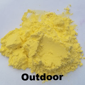 Photochromic Pigment Powder - Sunlight Activated - White to Bright Yellow