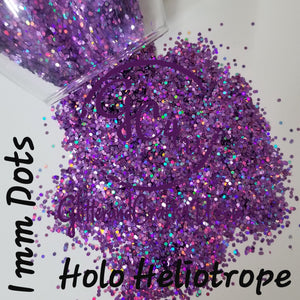1mm Ultra Premium Polyester Dots - Holo Heliotrope