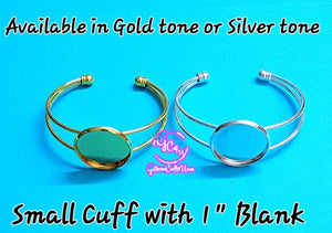 DIY Jewelry Cuff - 1" Blank