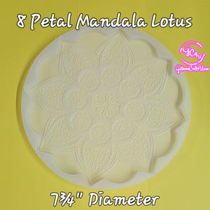 8 Petal Mandala Lotus Mold